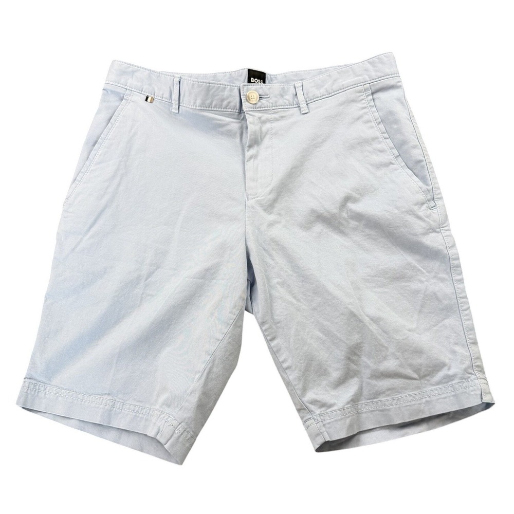 Hugo Boss Slice Slim Fit Chino Shorts‎ Light Blue US 30R
